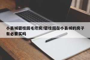 小县城碧桂园毛坯房/碧桂园在小县城的房子有必要买吗